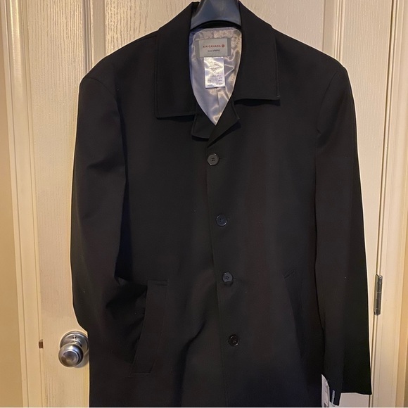 🎉Host Pick. NWT. Men’s Wool Trench Coat in Black Size 48” - Picture 13 of 15